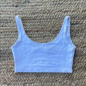 Brandy Melville Classic White Crop Top